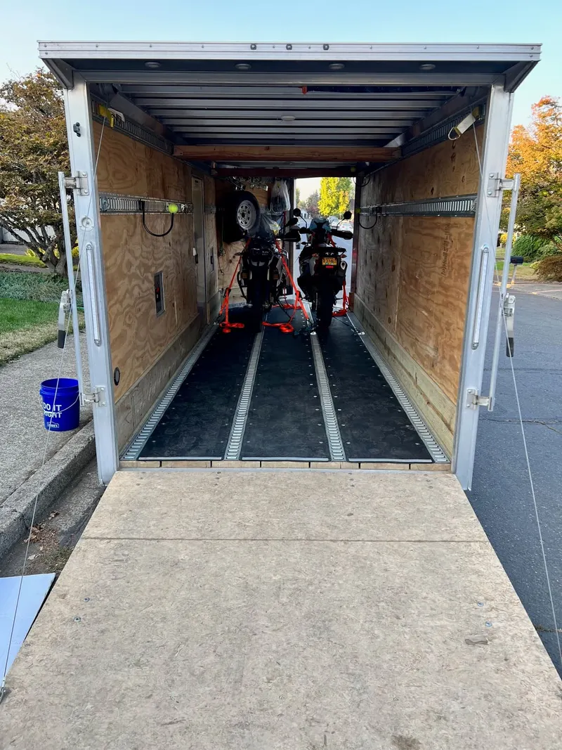 EZ-Hauler 18 foot enclosed aluminum snowmobile trailer, photo 4