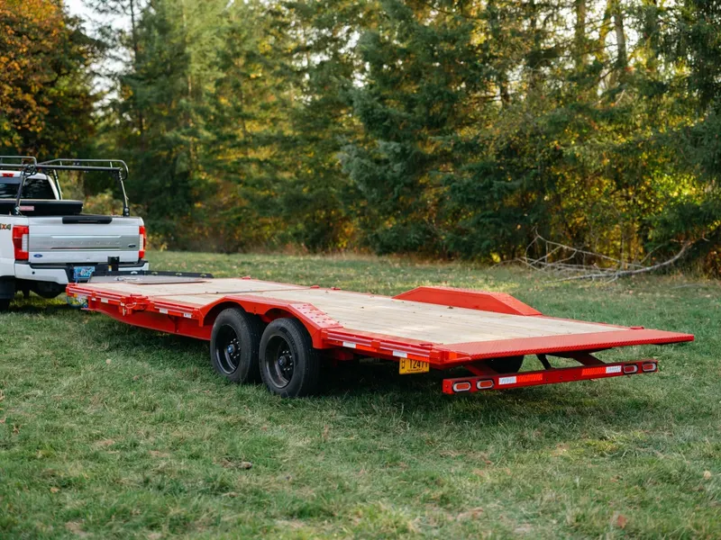 Red Diamond C 24 foot gravity tilt equipment trailer